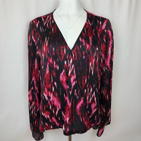 Vince Camuto Tops - Vince Camuto Faux Wrap Bell Sleeve Blouse